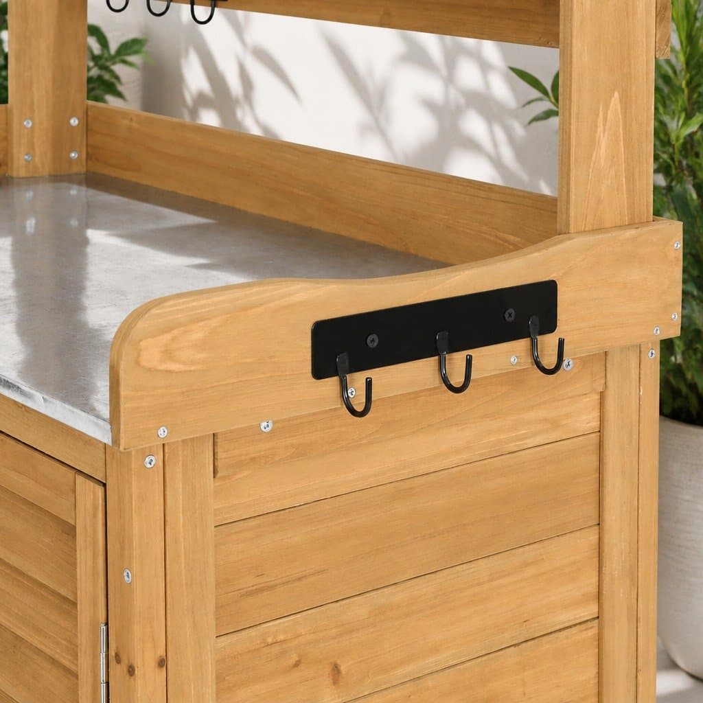 Outdoor Storage Cabinet and Potting Bench