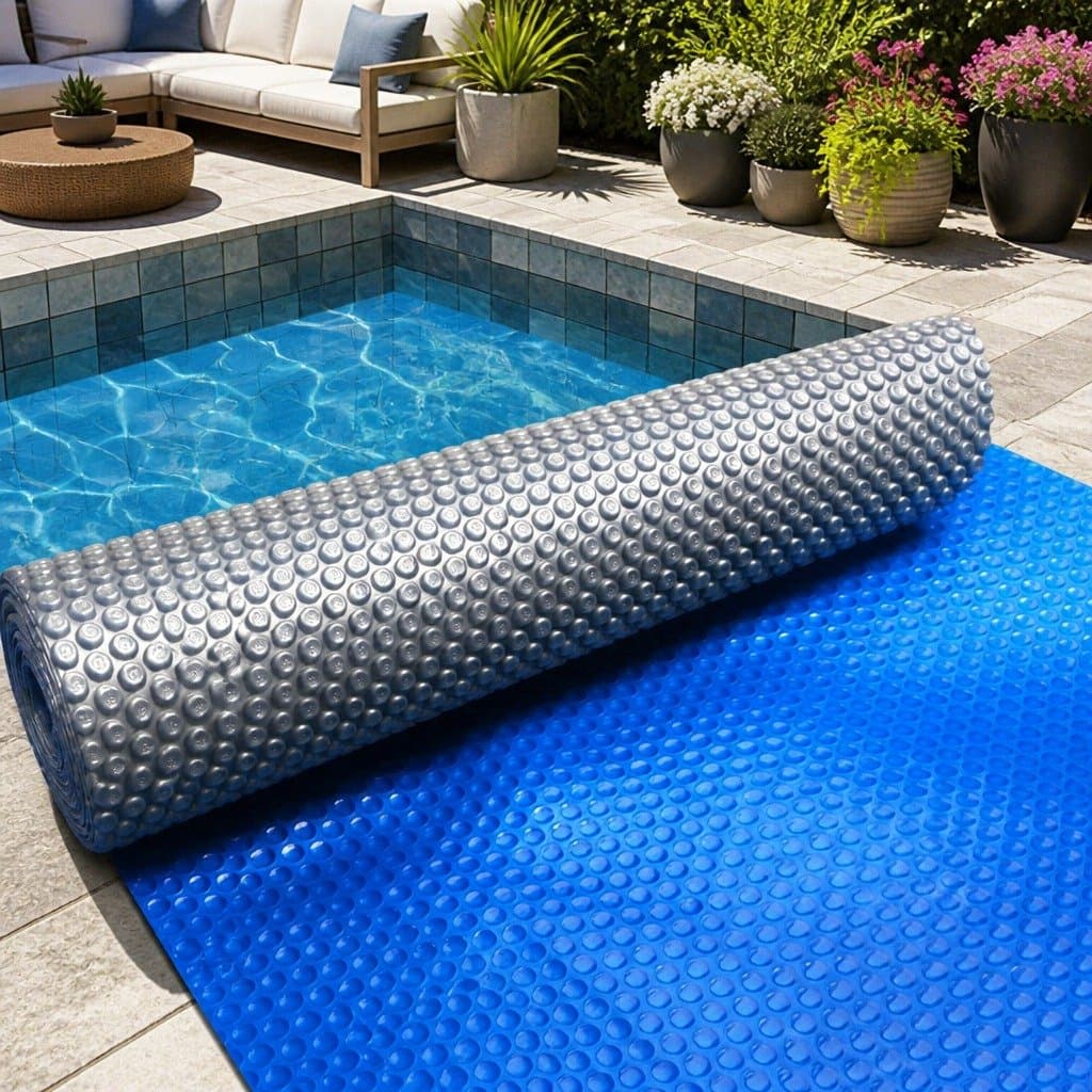 Solar Pool Cover 10x4m 500 Micron Bubble Swimming Pool Blanket Blue Silver