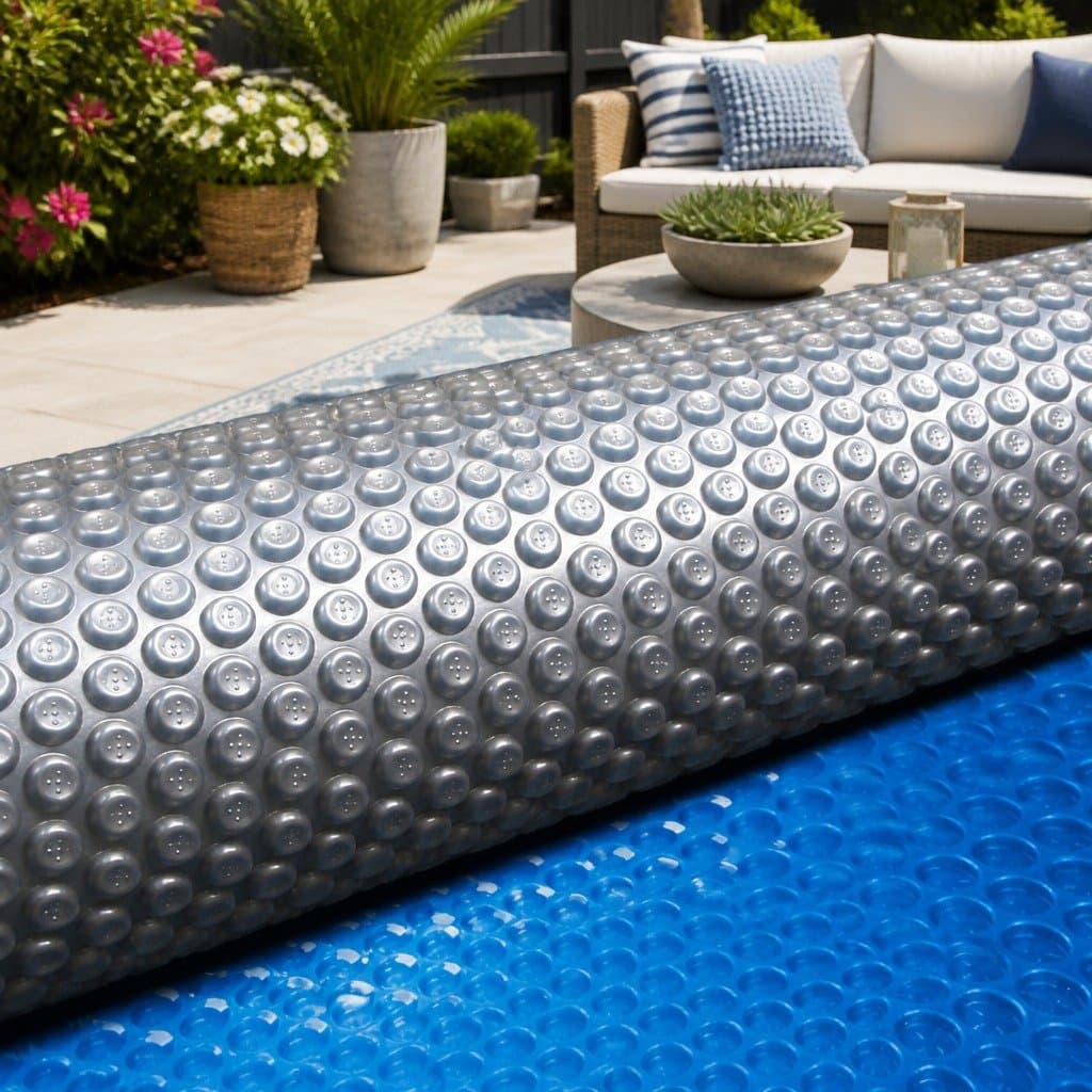 Solar Pool Cover 10x4m 500 Micron Bubble Swimming Pool Blanket Blue Silver