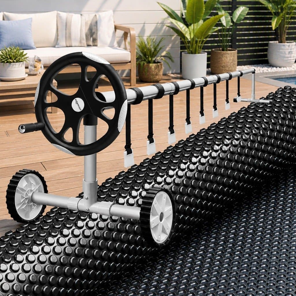Pool Cover Solar Blanket 10x4m with Roller