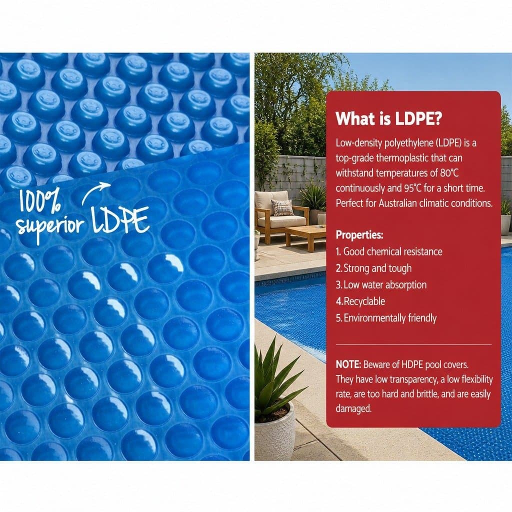 Solar Pool Cover 8M x 4.2M 400 Micron Blue