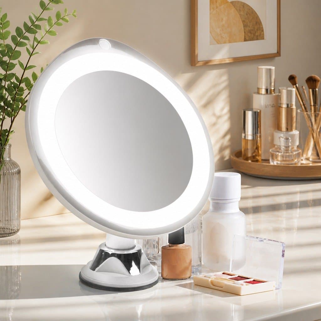 10x Magnifying Makeup Mirror with 14 LED Light