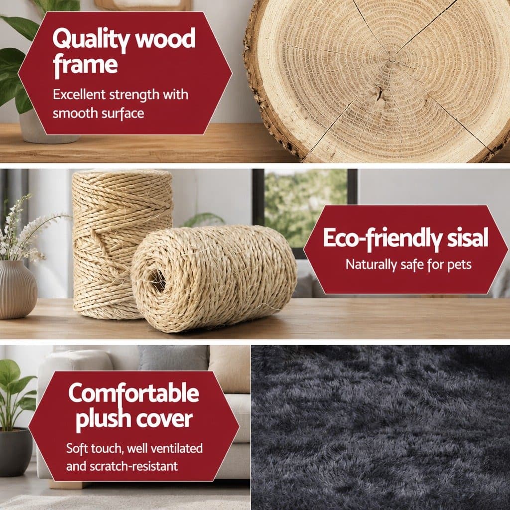 Multi-Level Cat Scratching Post 184cm