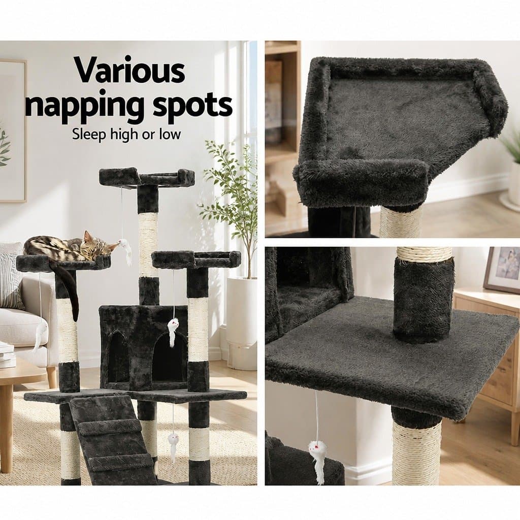 180cm Cat Tree Tower with Scratching Posts