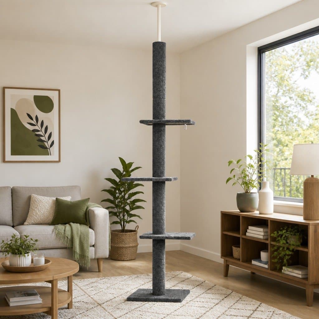 Cat Tree with 4 Platforms and Adjustable Height