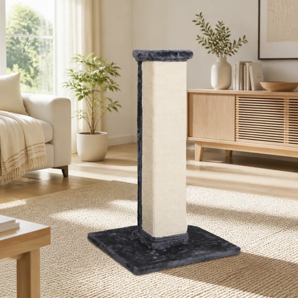 89cm Cat Scratching Post Tower with Sisal and Plush Cover