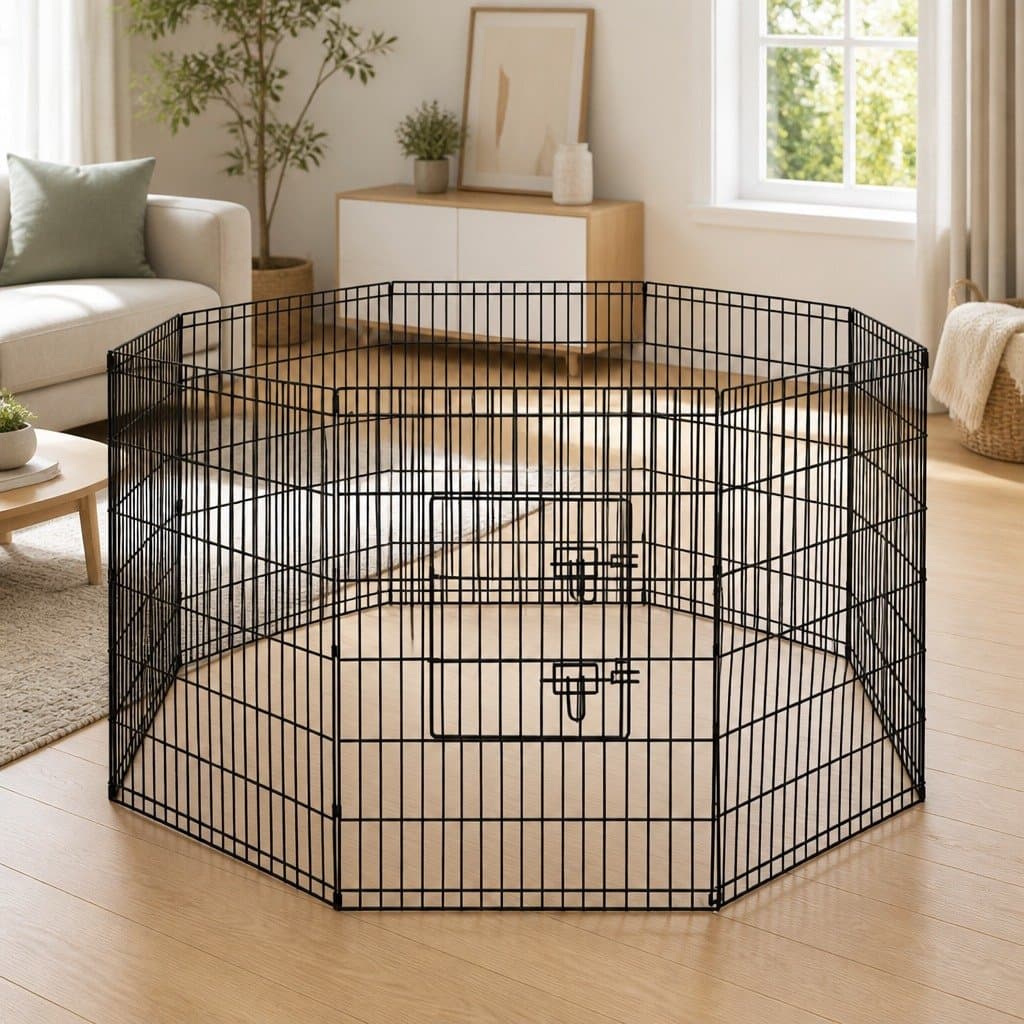 8 Panel Pet Playpen Exercise Cage for Indoor & Outdoor