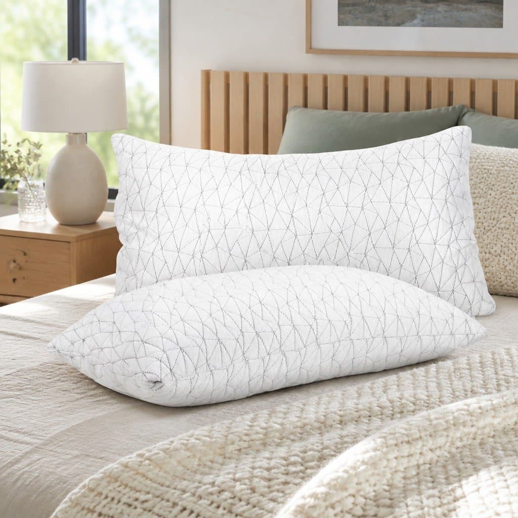 King Size Memory Foam Pillows Twin Pack