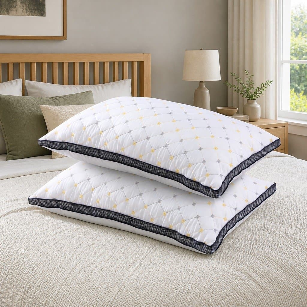 Microfibre Pillow Set of 2 for Comfort