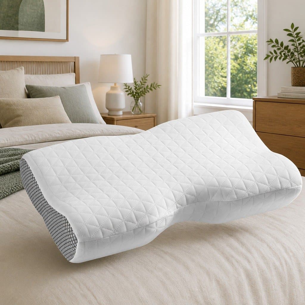 Ergonomic Memory Foam Contour Pillow for Neck Support