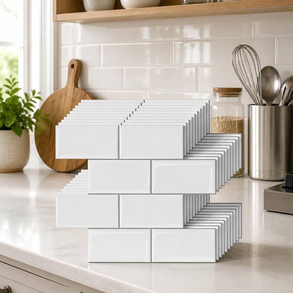 3D Peel and Stick Subway Tile Set of 10
