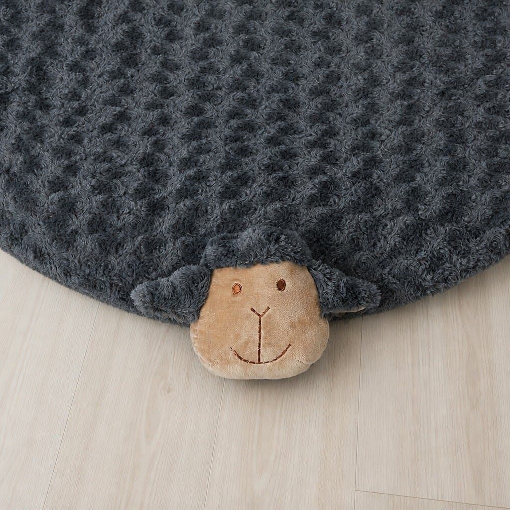 Large Calming Cushion Pet Bed with Squeaky Toys