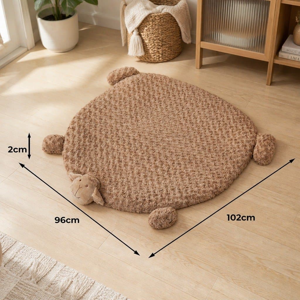 Calming Plush Pet Bed with Squeaky Toys for Dogs and Cats