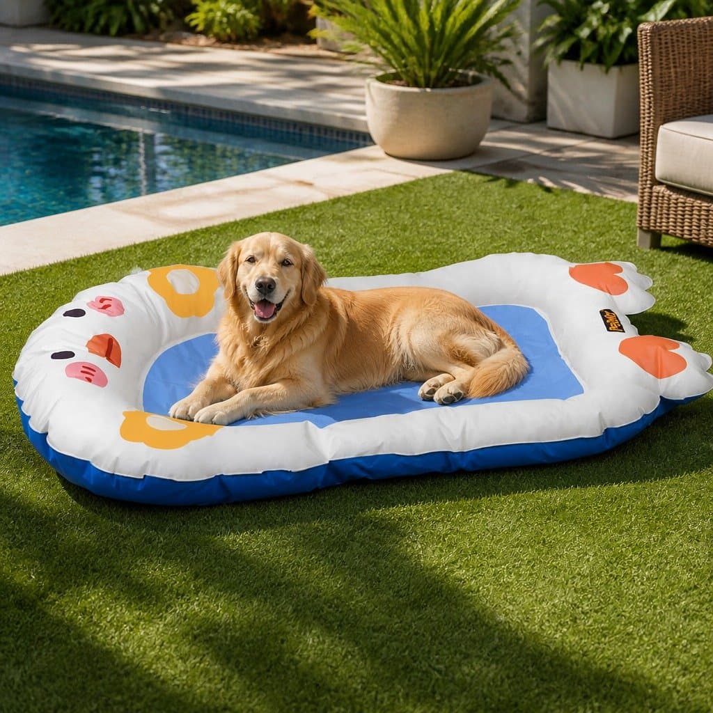 Pet Cooling Mat Dog Cat Large Gel Pad Summer Heat Relief Waterproof Easy Clean