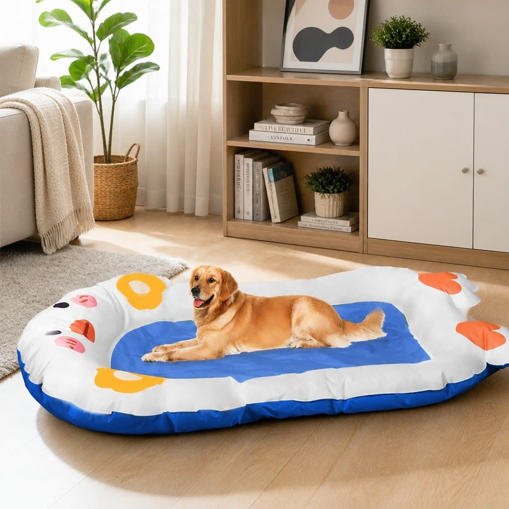 Pet Cooling Mat Dog Cat Large Gel Pad Summer Heat Relief Waterproof Easy Clean