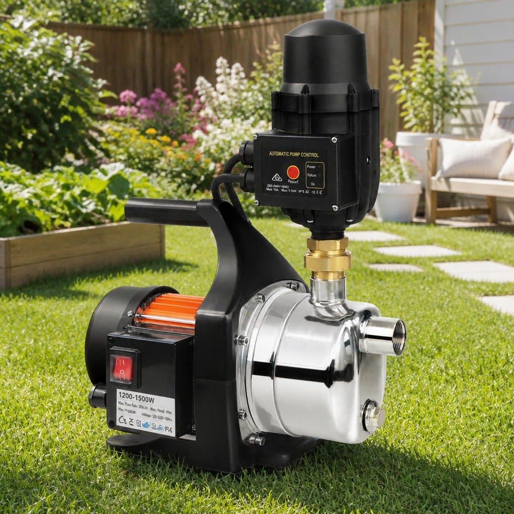 Garden Water Pump 1500W with Automatic Control