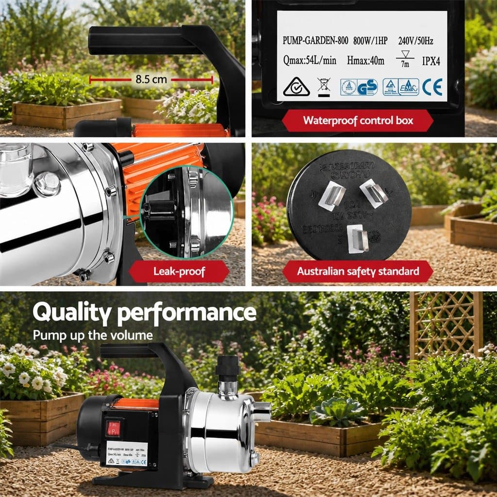 Stainless Steel 800W Garden Water Pump for Irrigation