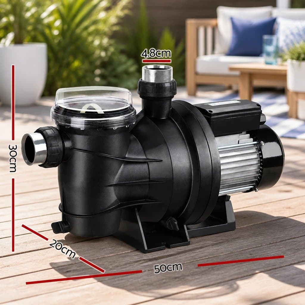 Pool Pump 2000W 2.7HP Swimming Water Circulation Filter Electric Spa Above