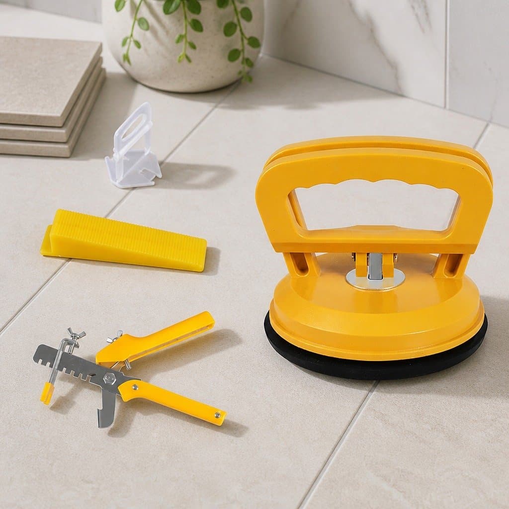 Tile Leveling System Kit with 400 Clips & 200 Wedges