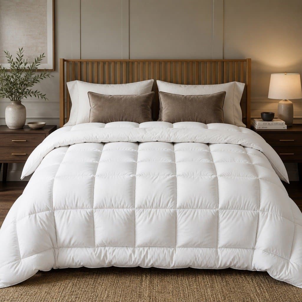 Double Wool Quilt 800GSM Winter Doona with Baffle Box