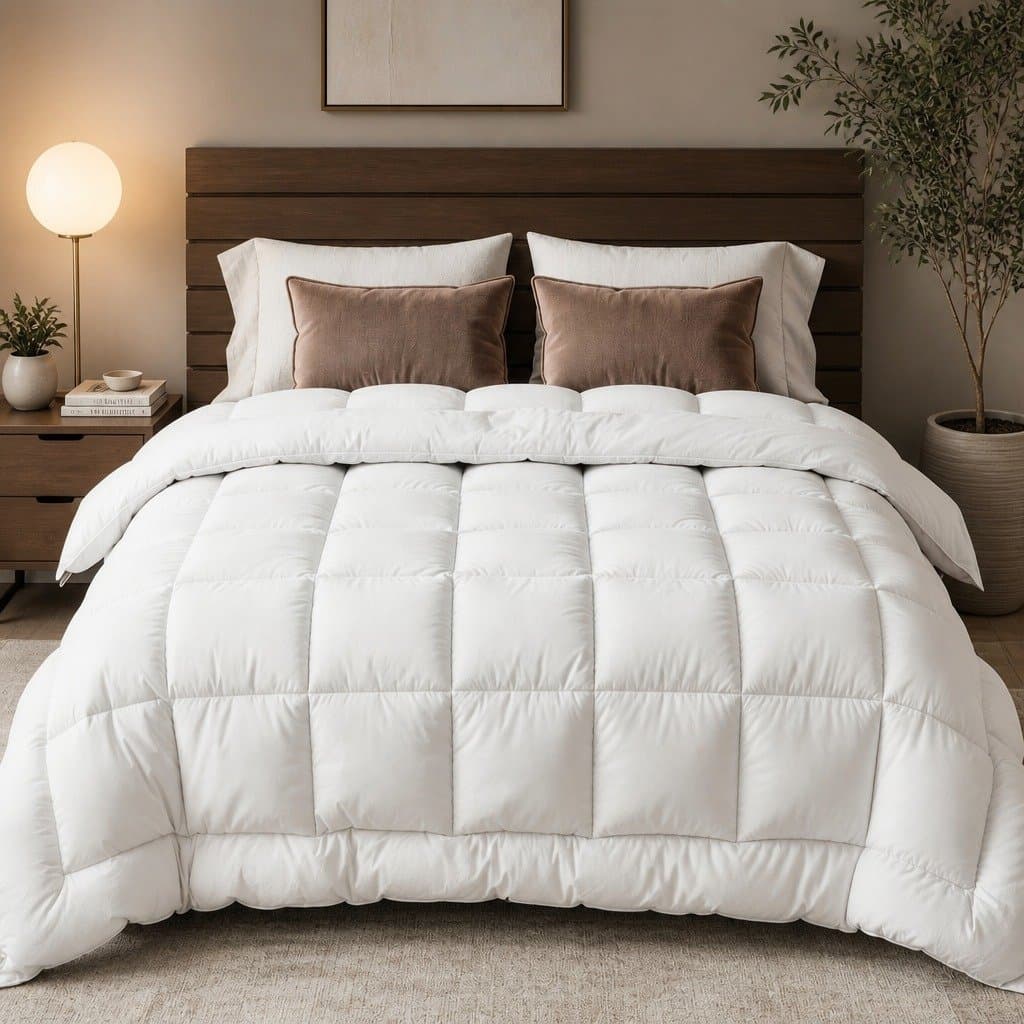 Wool Quilt Queen 800GSM Winter Doona Baffle Box Construction Extra Thick Bedding