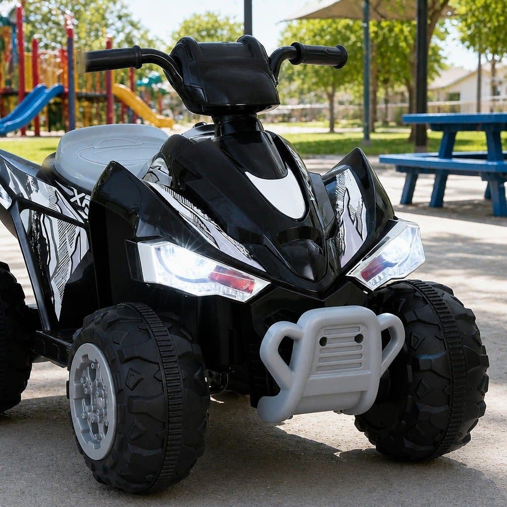 Kids Ride On ATV Quad Electric Toy 12V Motor Black