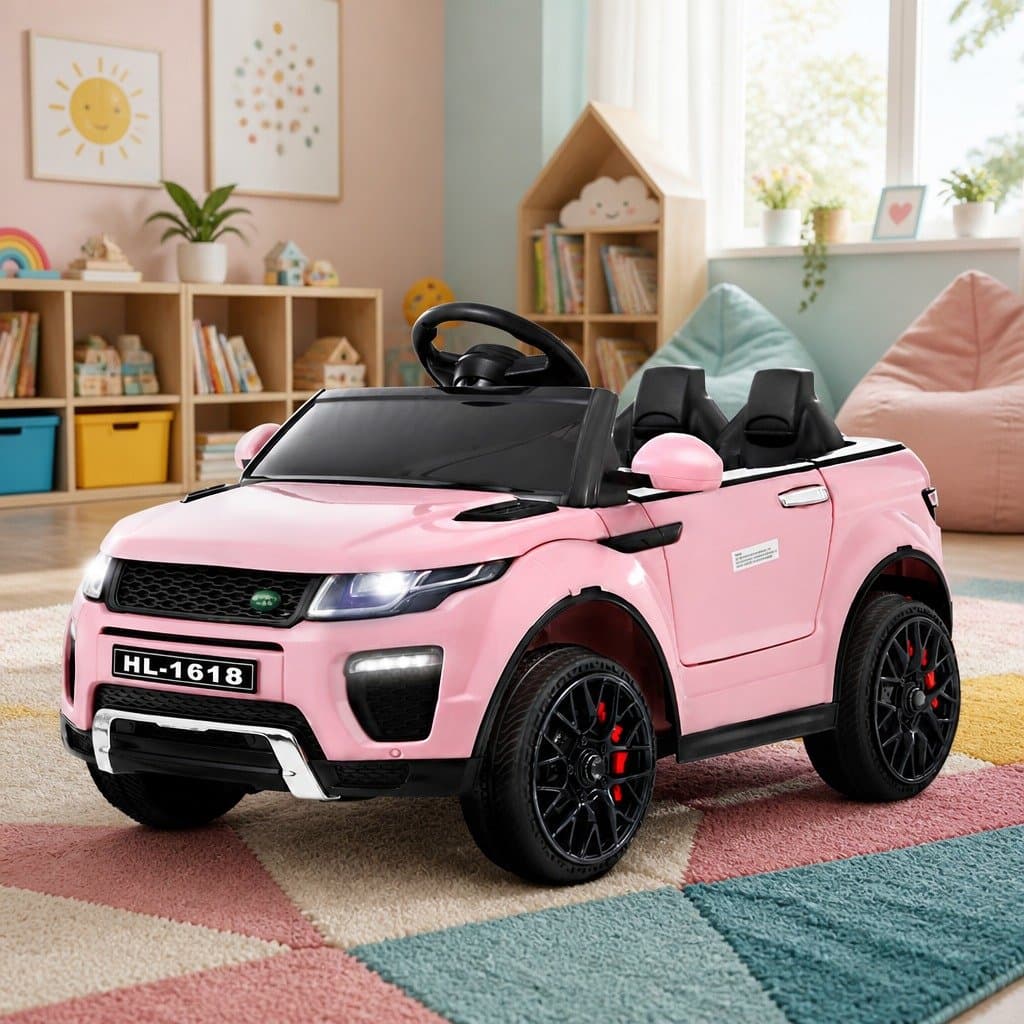 Pink Kids Electric Ride On Car with Remote Control