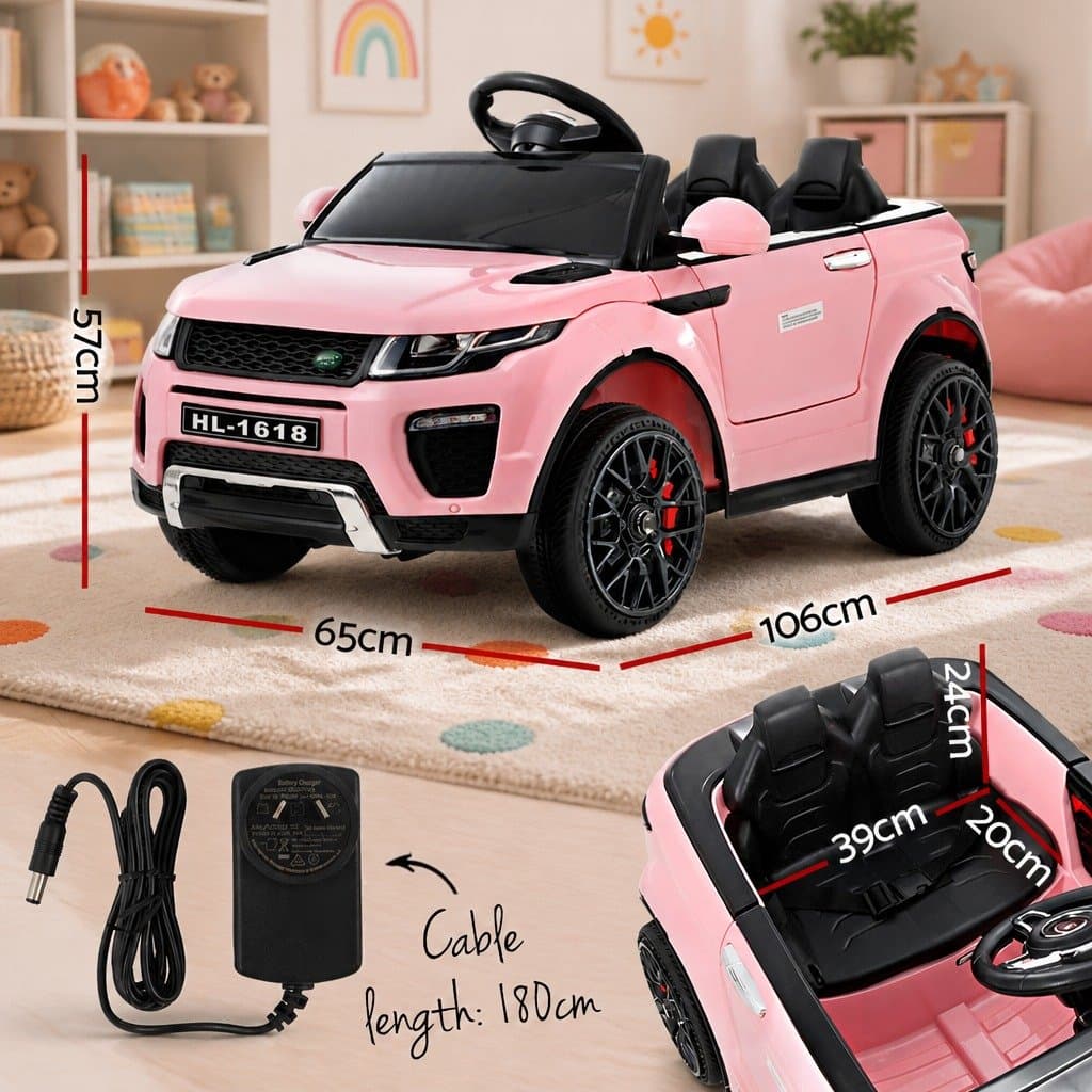 Pink Kids Electric Ride On Car with Remote Control