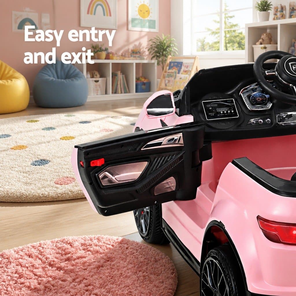 Pink Kids Electric Ride On Car with Remote Control