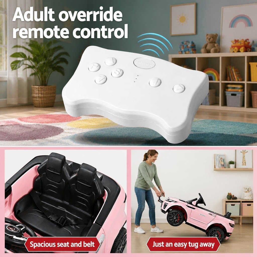 Pink Kids Electric Ride On Car with Remote Control
