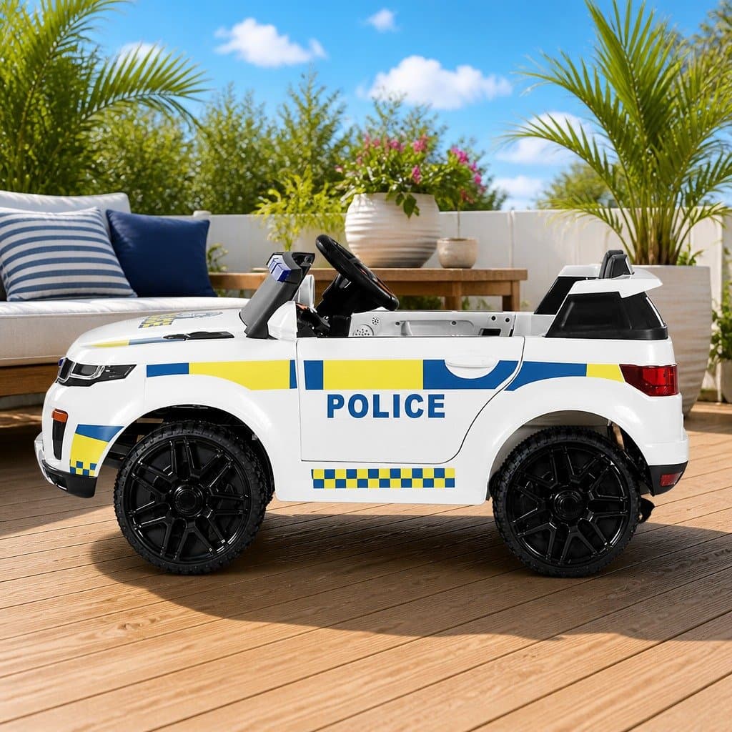Kids Electric Ride On Police Car with Remote Control