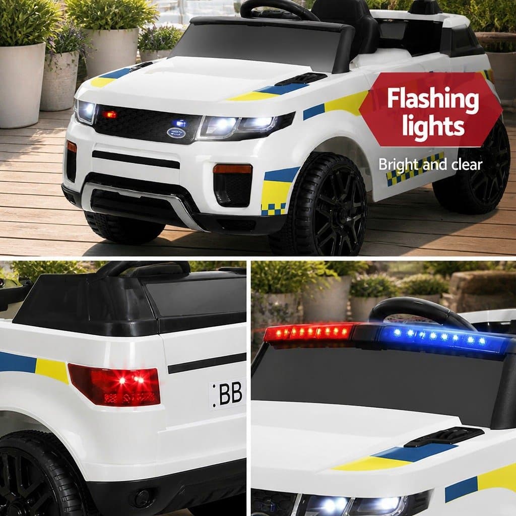 Kids Electric Ride On Police Car with Remote Control