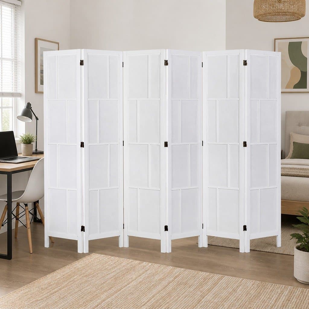 6 Panel Room Divider 170cm Folding Screen