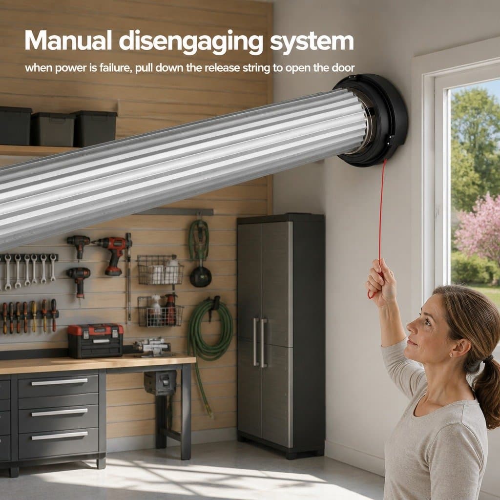 Automatic Roller Door Opener 250N Motor 220V Garage Barn Warehouse Auto Safety