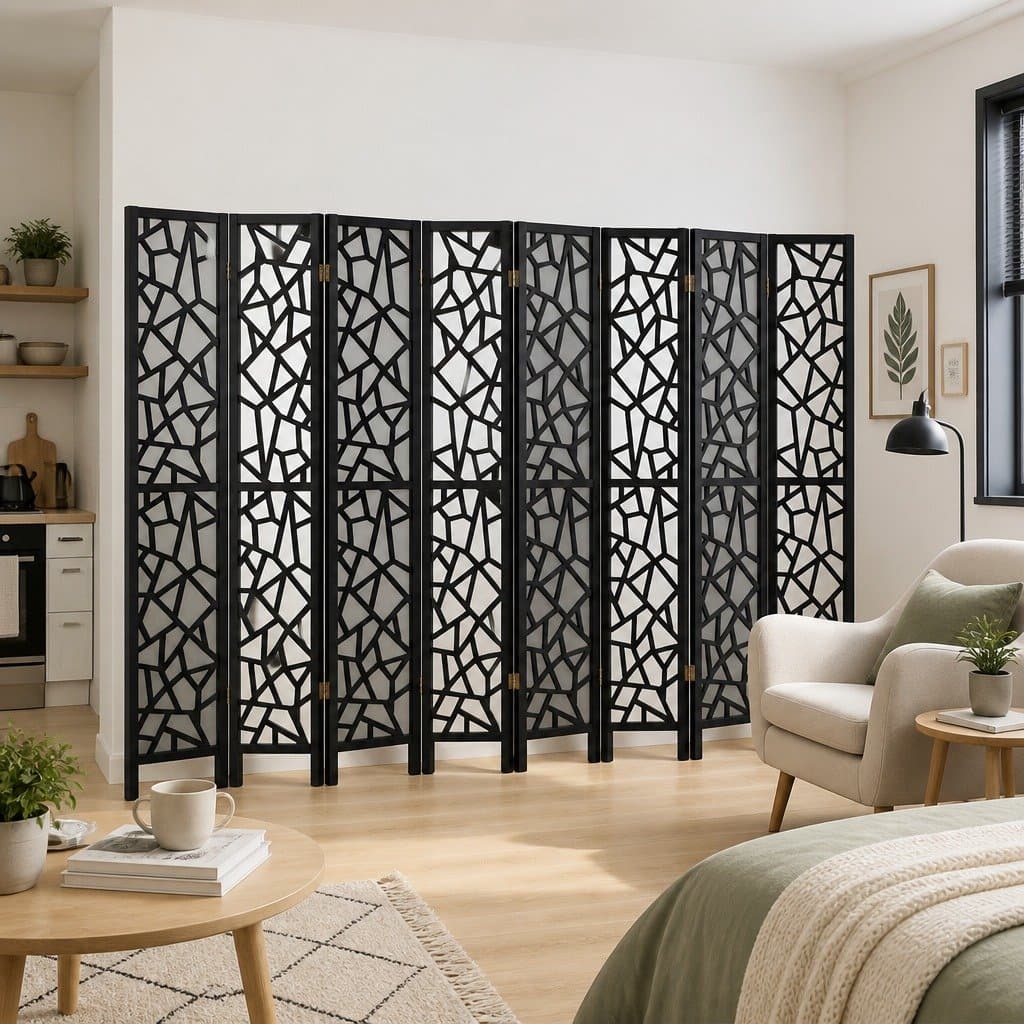 8-Panel Room Divider Screen 325x170cm