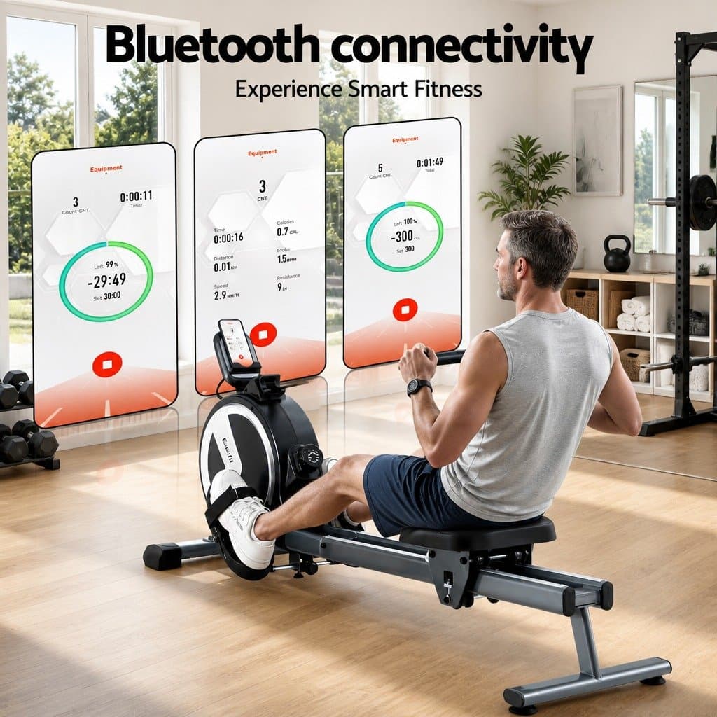 Magnetic Rowing Machine with 16 Resistance Levels