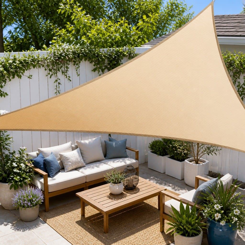 Triangle Shade Sail Cloth 3.6M Sun Canopy