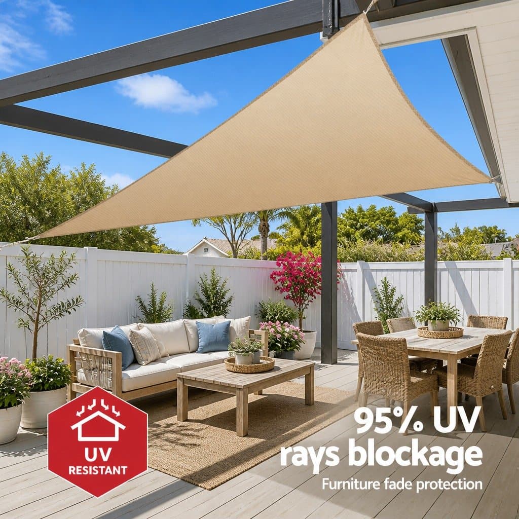 Triangle Shade Sail Cloth 3.6M Sun Canopy