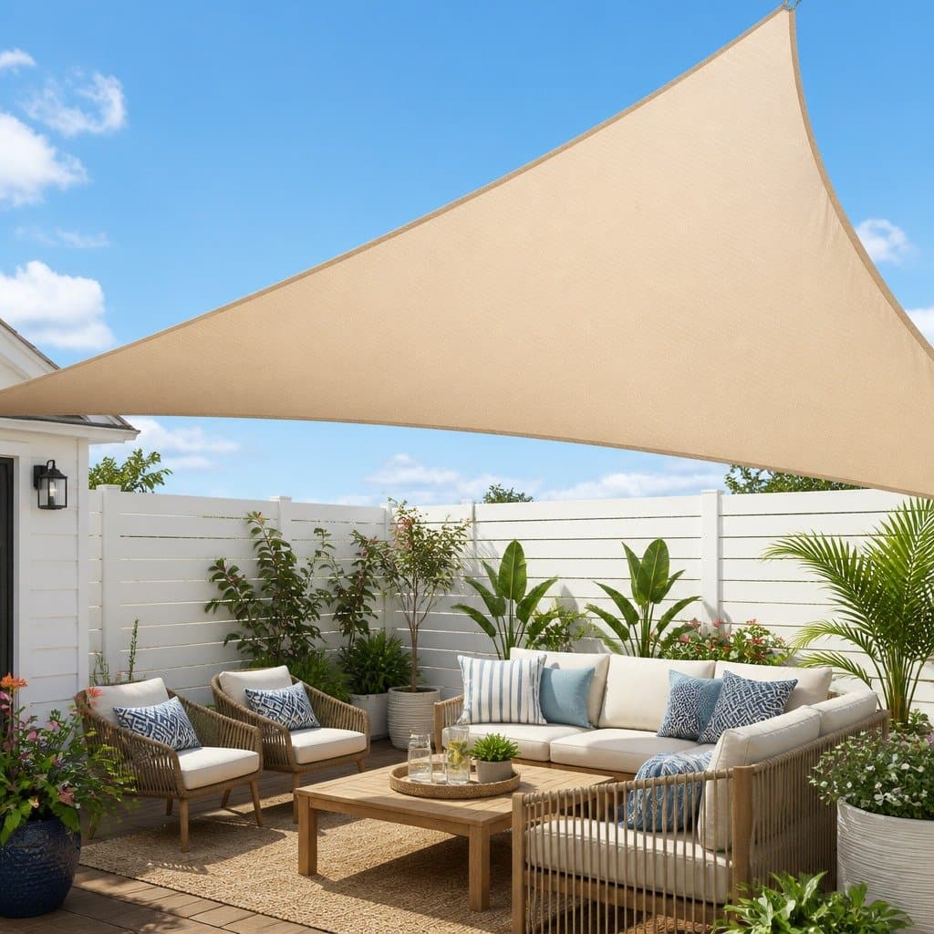 Triangle Shade Sail Cloth 3.6M Sun Canopy