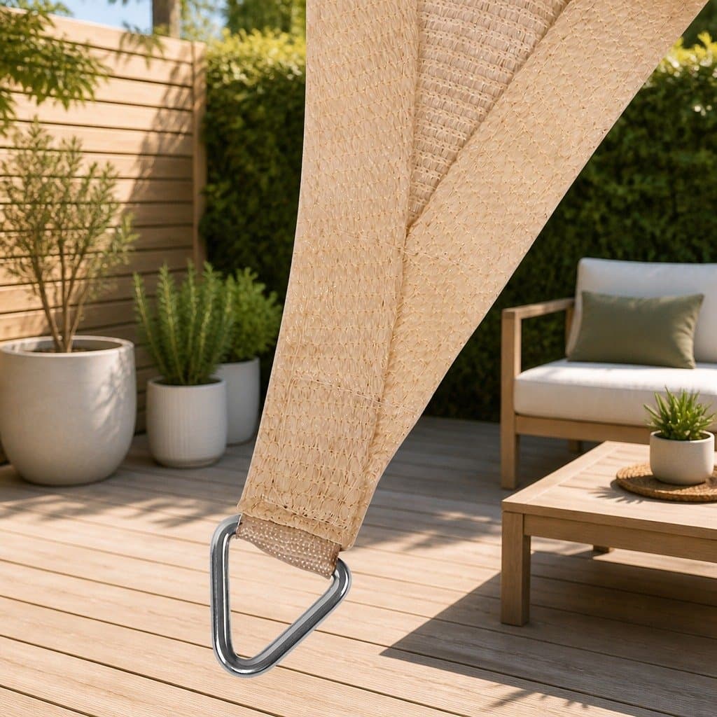 Shade Sail Rectangle 3x4m UV Block Outdoor Garden Patio Sunshade Cloth Sand
