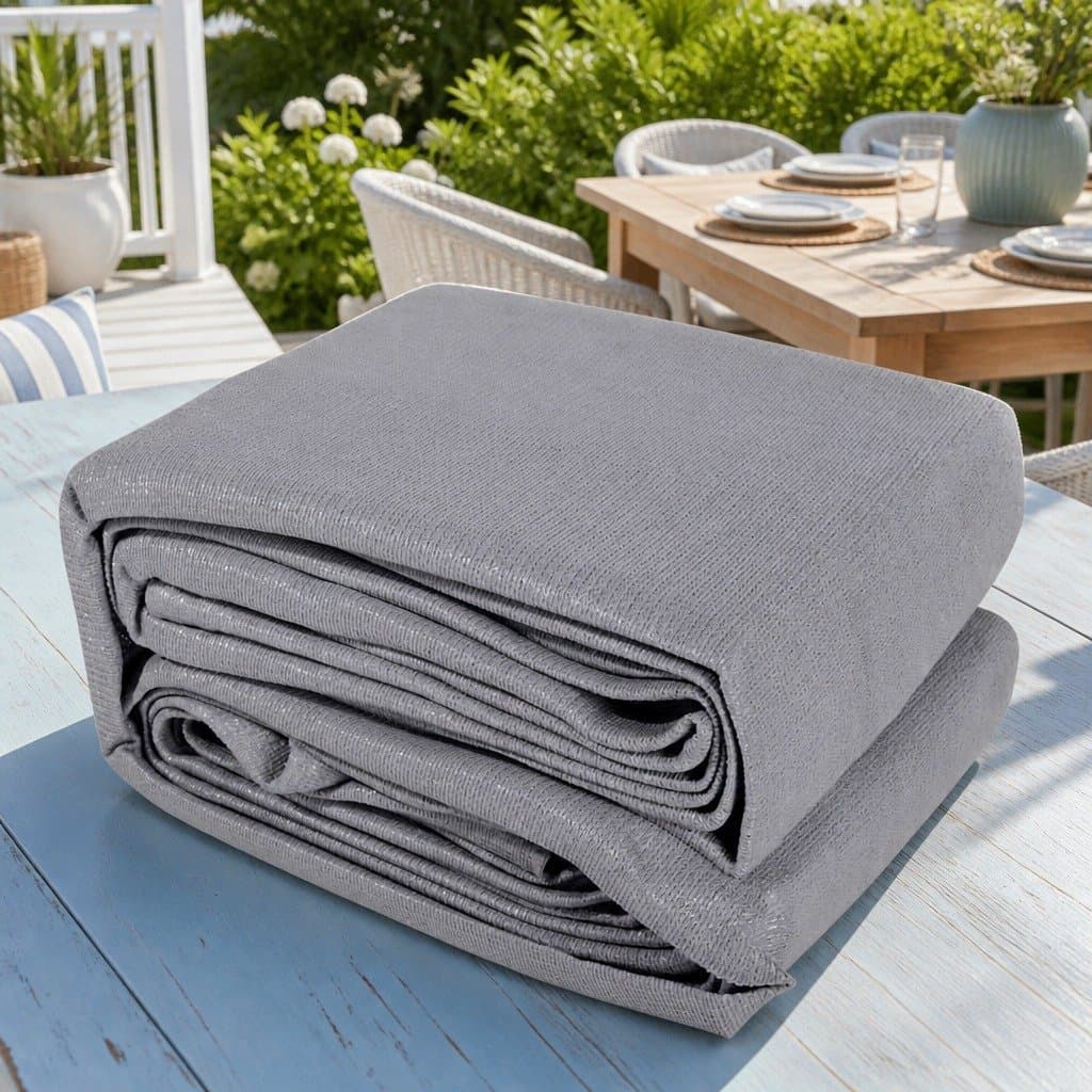 Grey 4x5m Rectangle Shade Sail for Outdoor Use