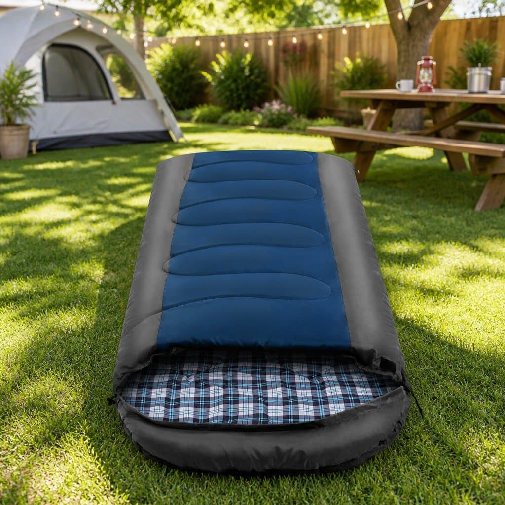 Thermal Sleeping Bag for Outdoor Camping -20°C Navy Grey