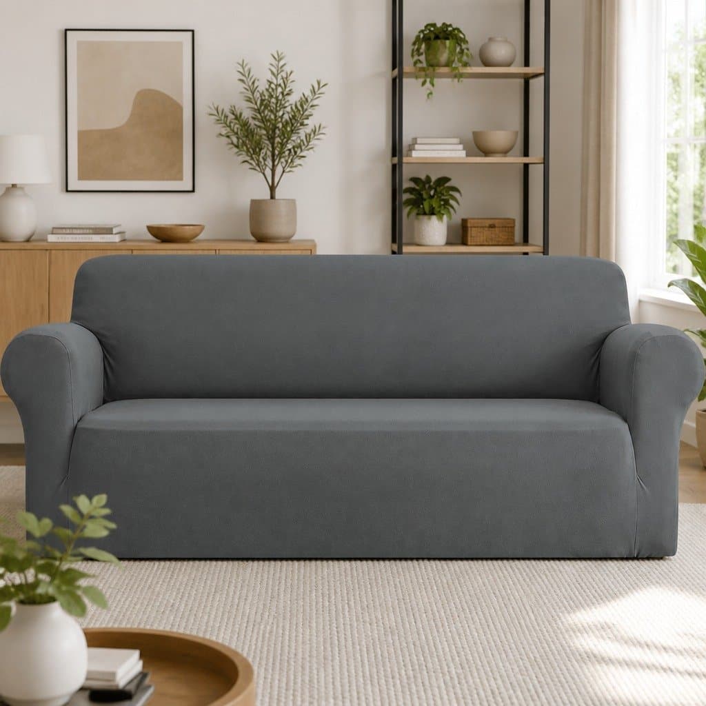 4 Seater Sofa Cover in Grey for Optimal Protection