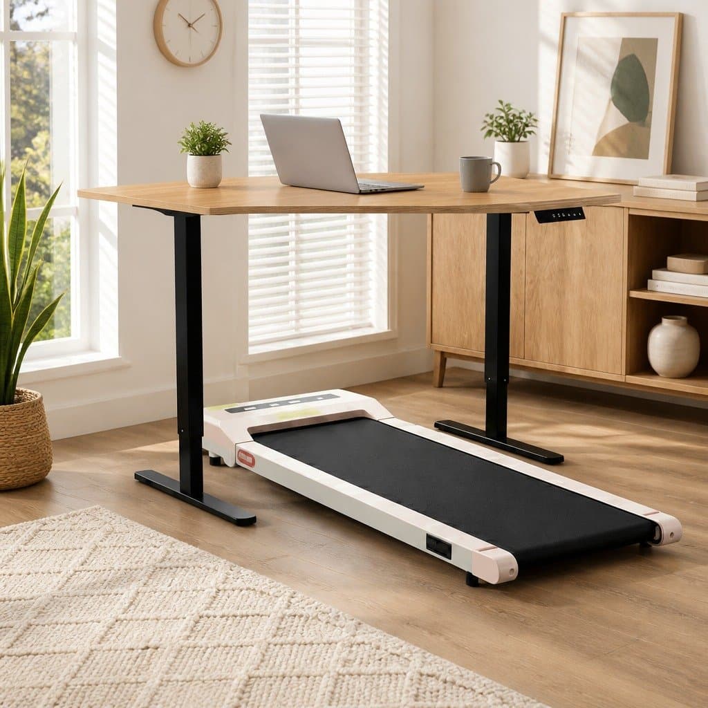 Motorised Electric Standing Desk Treadmill Combo 120cm