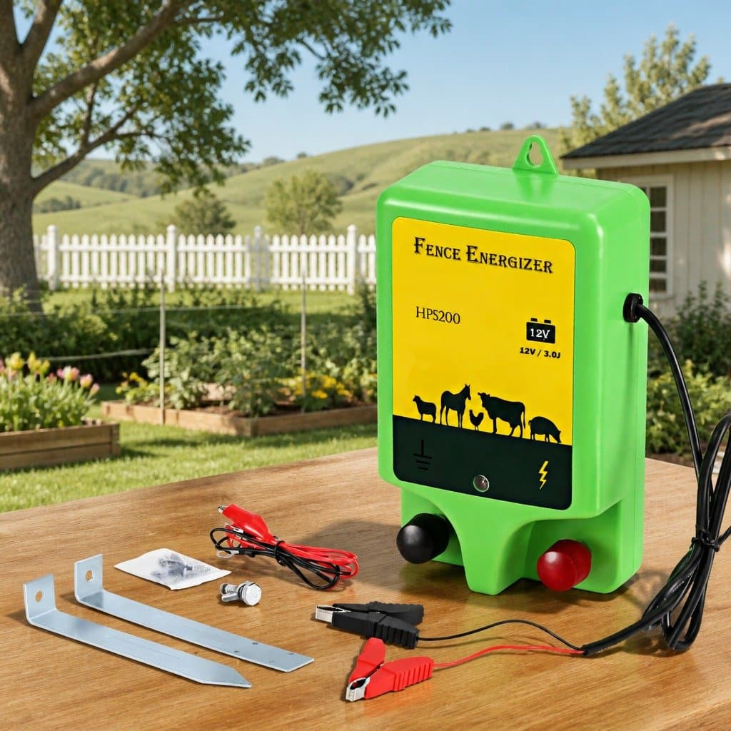 18km Battery Powered Electric Fence Energiser for Livestock