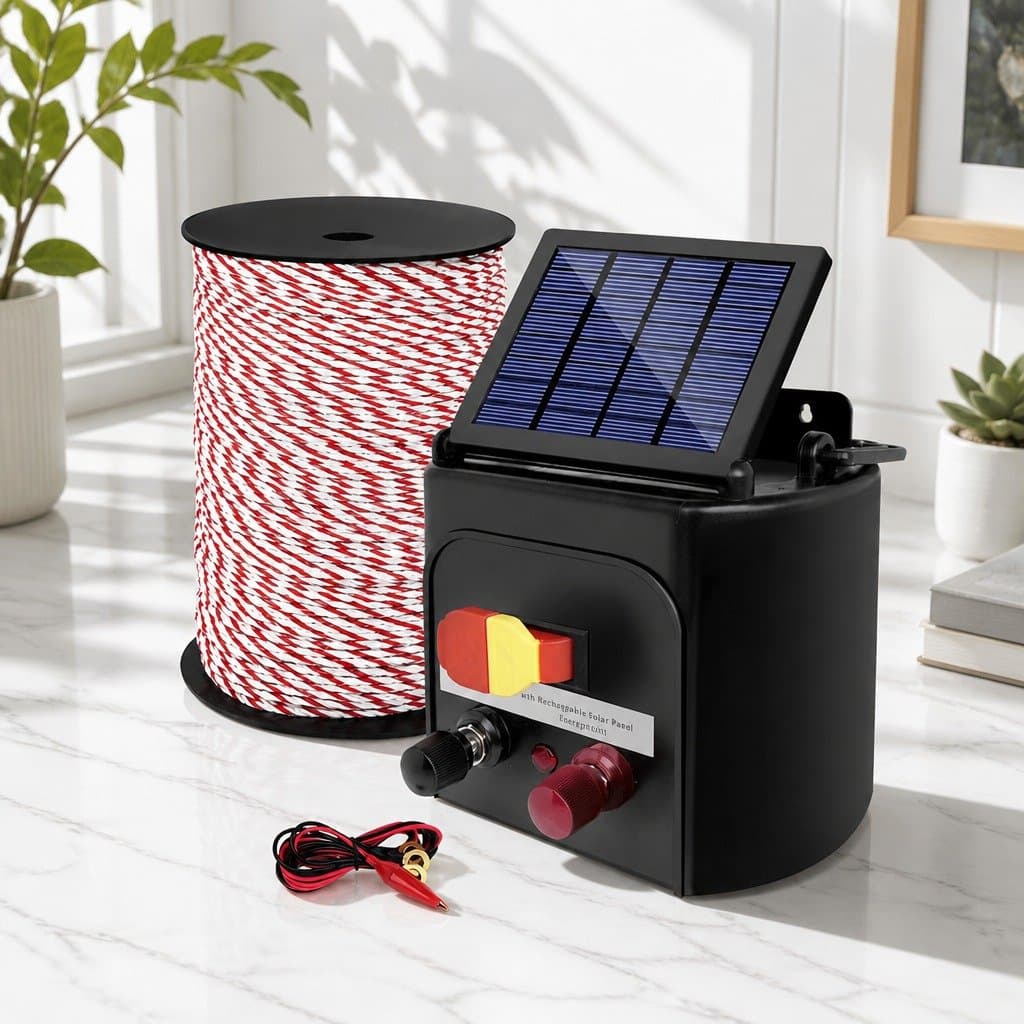 Solar Electric Fence Energiser for Livestock 3KM