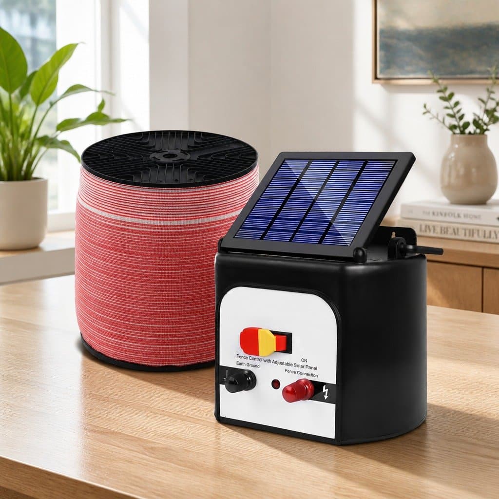 Solar Electric Fence Energiser 8KM Kit for Livestock