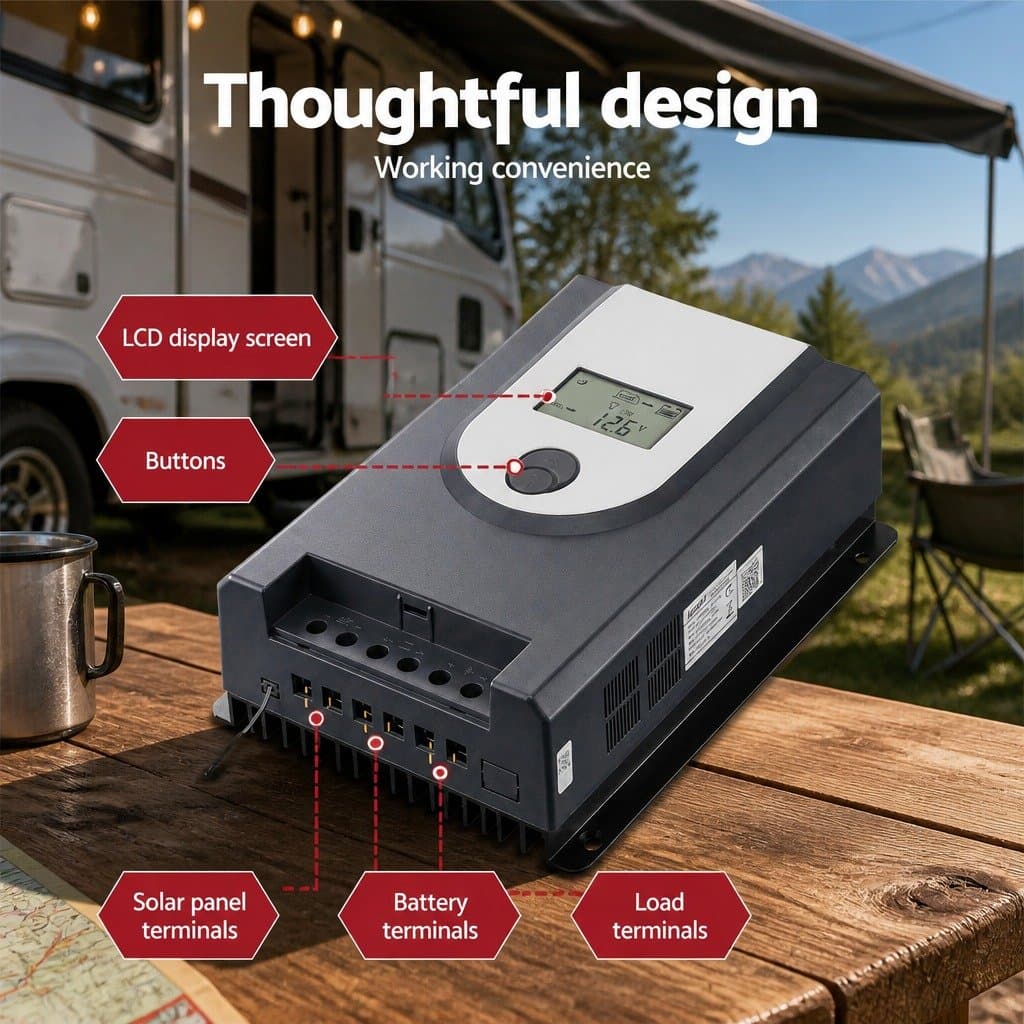 50A MPPT Solar Charge Controller with Bluetooth for Efficiency