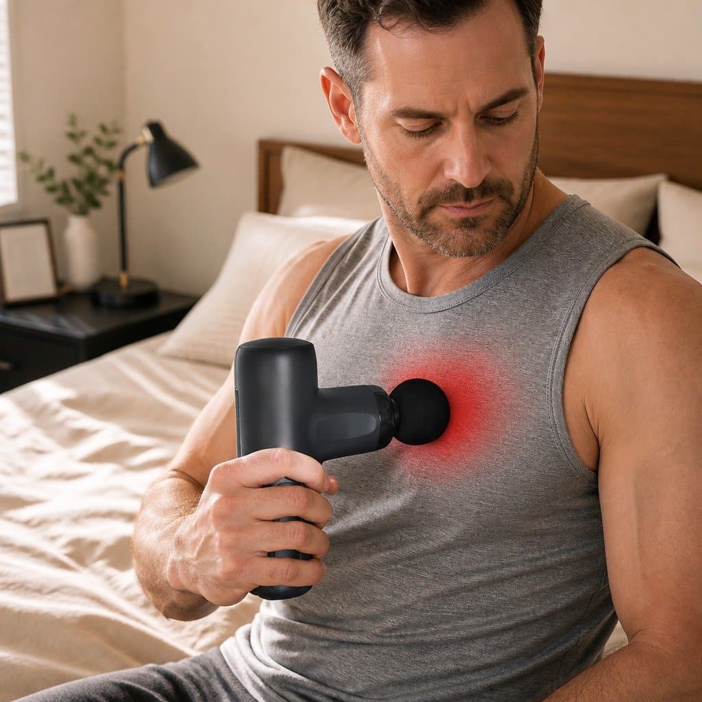 Deep Tissue Massage Gun with Heat and Cold