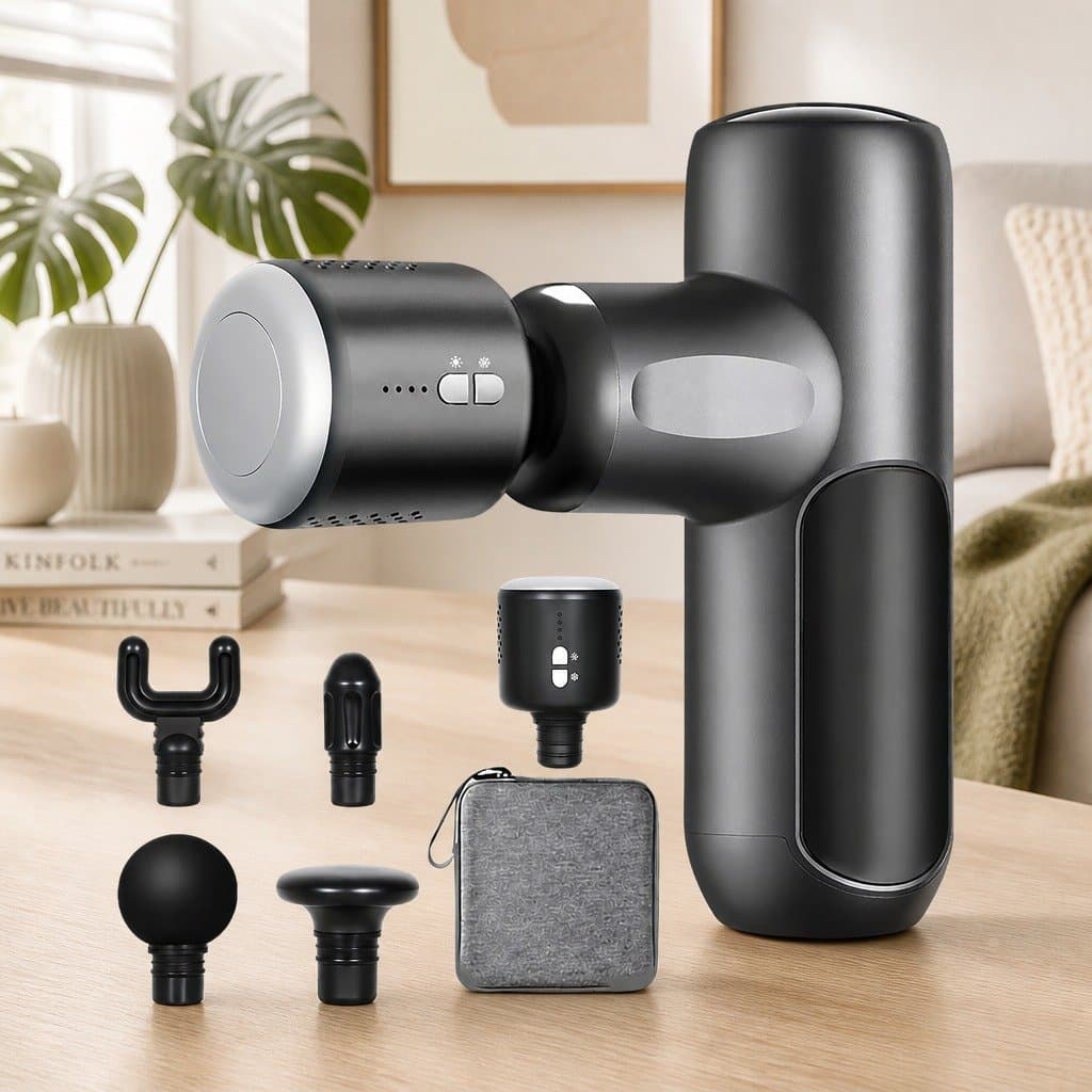 Deep Tissue Massage Gun with Heat and Cold